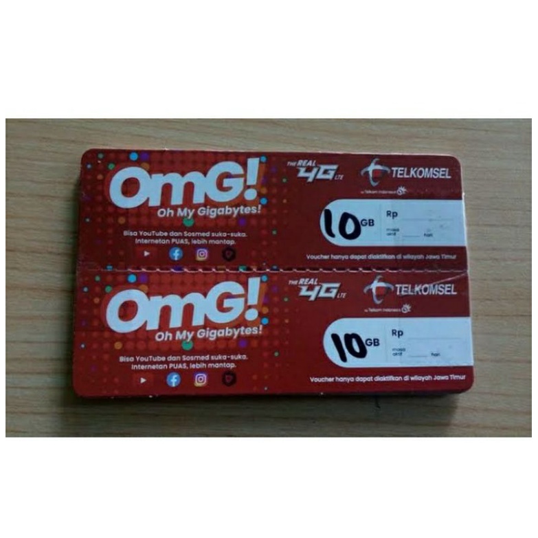 Voucher kuota telkomsel 3,5gb-10gb