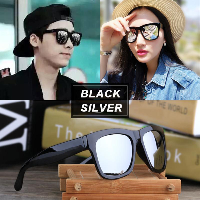 （YUZHU）COD Kacamata Hitam Korea Fashion Gaya Wanita Kaca Mata Square Murah Cewek Sunglasses