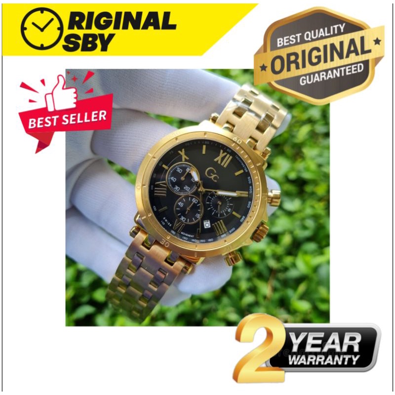 JAM TANGAN PRIA WANITA | RANTAI | KULIT | KARET | MURAH | pria gu3ss collection - Gc Y44004G2 all st