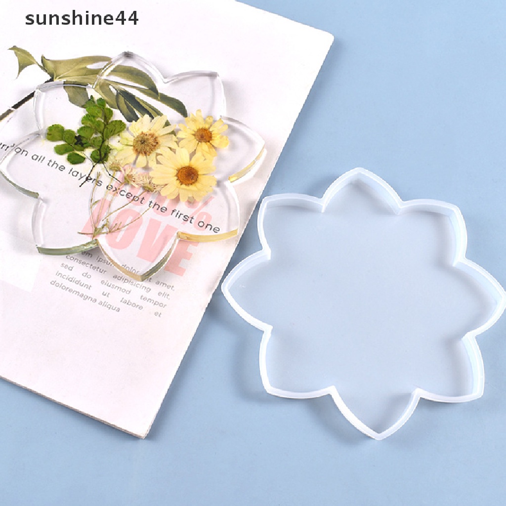 Sunshine Cetakan Resin Epoxy Bentuk Bunga Teratai Bahan Silikon Untuk Membuat Kerajinan Tangan DIY