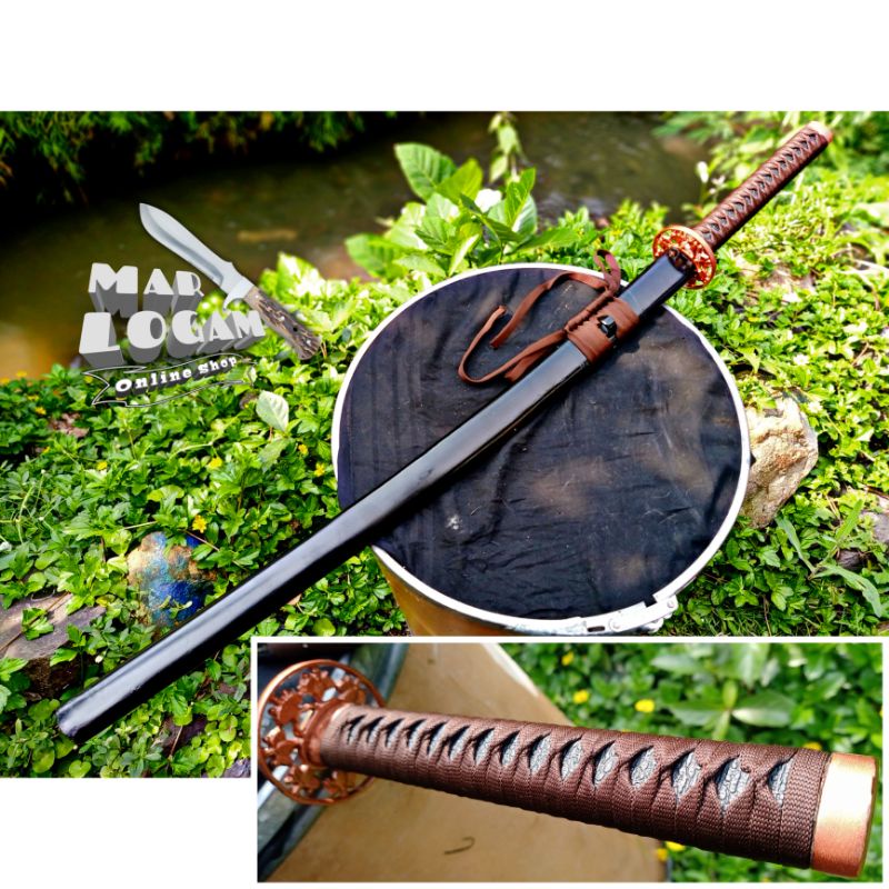 CUSTOM BERKUALITAS!!! KATANA SAKURA TSUBA WARNA TEMBAGA PEDANG LIMITED EDITION