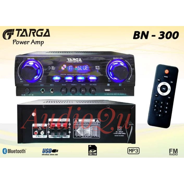 AMPLIFIER BLUETOOTH USB KARAOKE TARGA BN-300