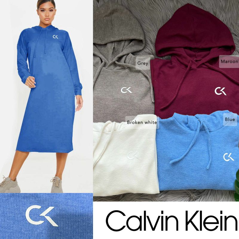 CK hoodie logo sweat dress