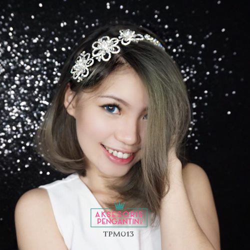 [PALING LARIS] HEADPIECE AKSESORIS PENGANTIN HAIRBAND TIARA WEDDING TPM013