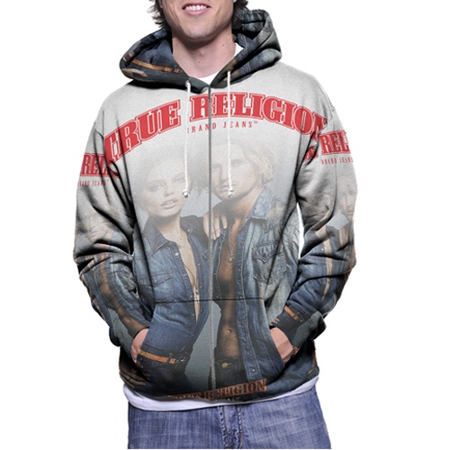 Jaket Hoodie True Religion New Hoodie Fullprint Casual Zipper Hoodie Fullprint New Casual Unisex Hoo