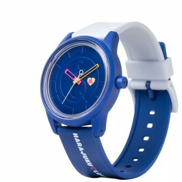 Q&Q QQ Smile Solar Analog Harajuku Biru RP00J843Y Original