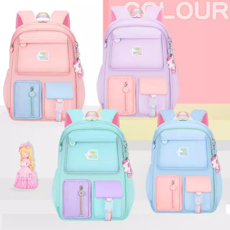 NEW ARRIVAL TAS ORNATE HONGCHEN GRADASI ORIGINAL IMPORT BONUS GANTUNGAN LUCU DAN RAINCOVER/TAS SEKOLAH SD/TAS ANTI AIR/TAS IMPORT ANAK CEWE SD SMA/TAS RANSEL SEKOLAH ANAK/TAS IMPORT KOREA/TAS IMPORT ANAK PEREMPUAN SD SMP/TAS ANAK SD SMP IMPORT/TAS SEKOLAH