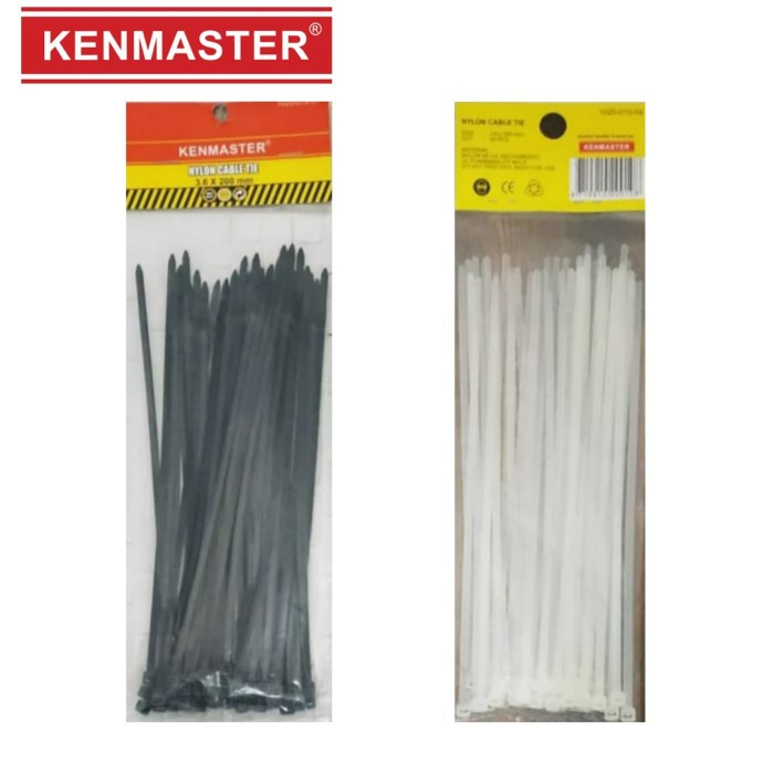 Kabel Ties uk 3.6x200 mm Kenmaster Nylon Cable Tie - Pengikat Kabel