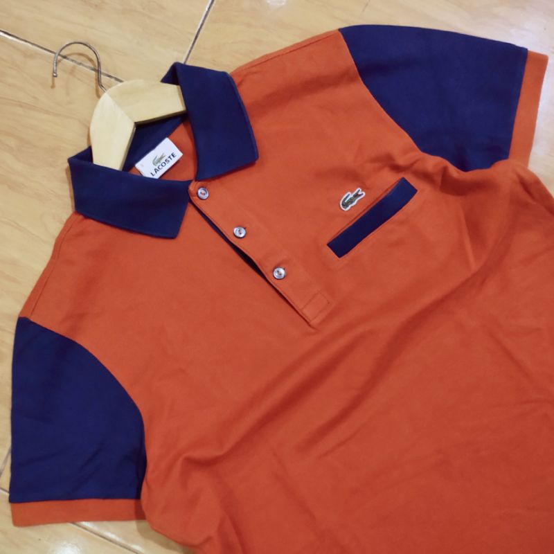 Polo Lacoste Orange Original Second Preloved Poloshirt