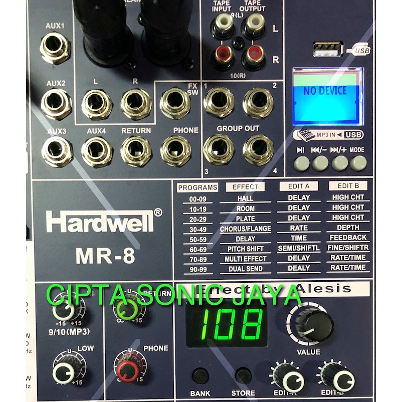 MIXER HARDWELL MR-8 ATAU MR 8