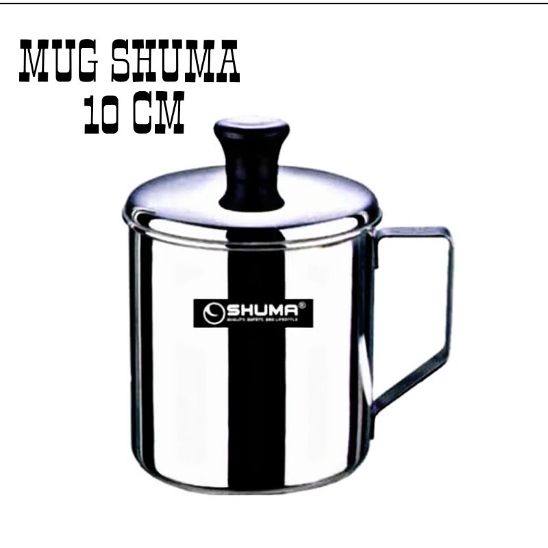 Mug SHUMA 10 CM / Mug Stainless Steel / Cangkir Besi Tebal / gelas stenlis