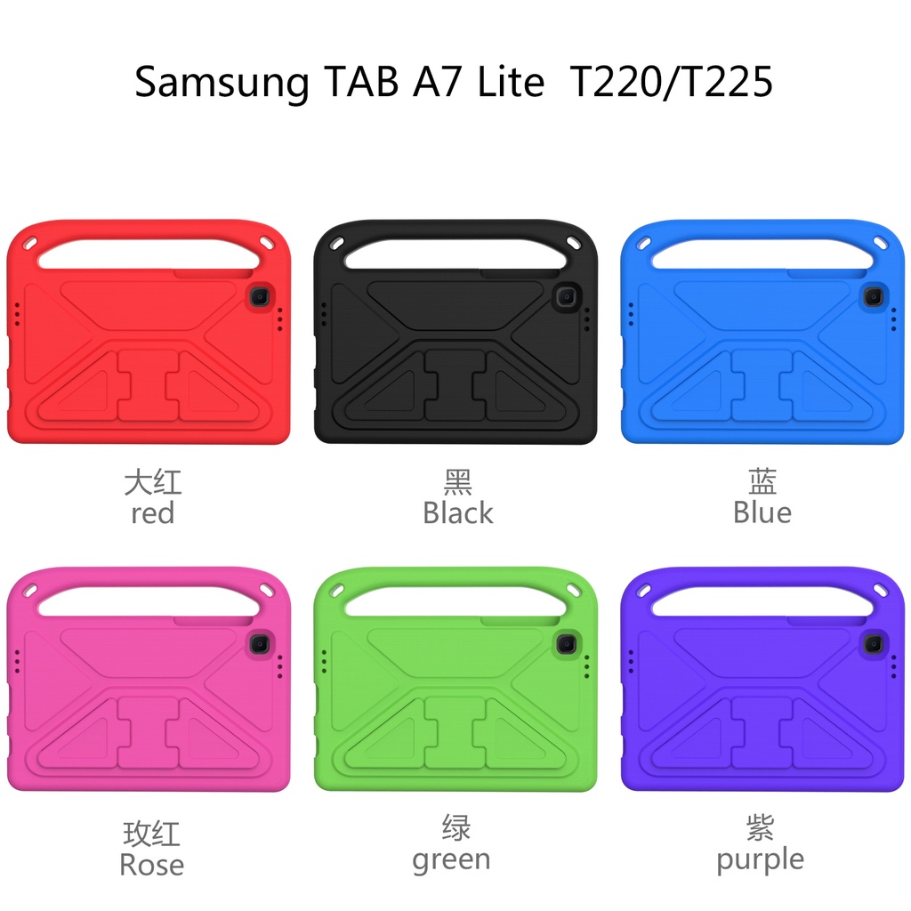 (Ready Stock) Casing EVA Shockproof + Stand Dudukan Untuk Samsung Galaxy Tab A7 Lite 8.7 &quot;(2021) SM-T225 SM-T220 SM-T225N