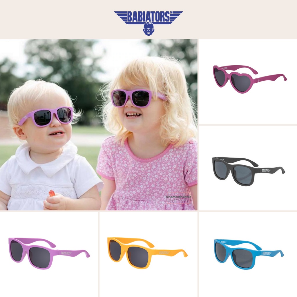 Babiators Navigator Kacamata Hitam Sunglasses Anak - Berjemur Sunbathe Jemur Sunnies Baby Kids Bayi
