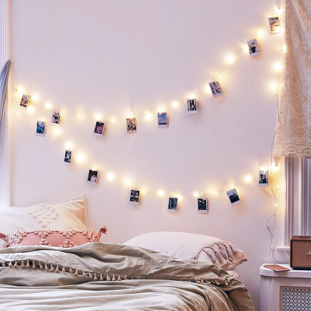 Hot Sale /2 /5 /10M Fairy Copper Wire String Lights Dengan Klip/Klip Foto Lampu String LED/Garland Pesta Pernikahan Liburan Fairy Light Natal Dekorasi Kamar