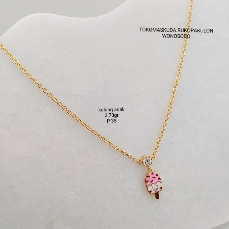 kalung anak (emas asli 8k &amp;9k)