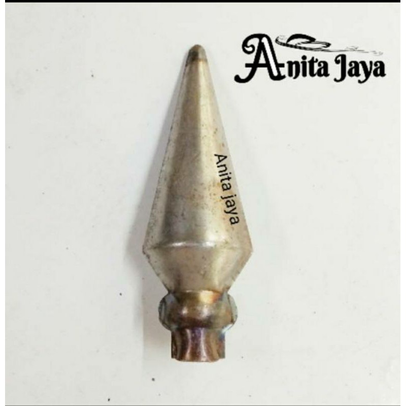TOMBAK JANTUNG ornamen bahan besi plat tampilan 2 muka ornamen pagar berkualitas