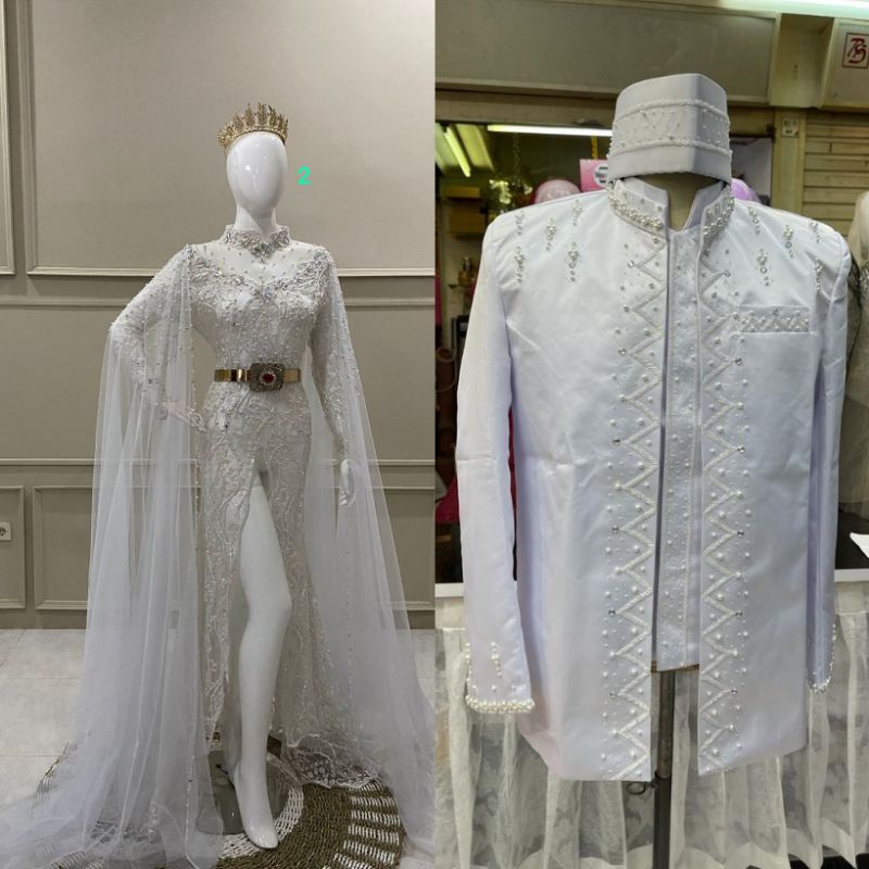 SALEEE GAUN PENGANTIN KEBAYA BEREKOR//GAUN WEDDING AKAD MEWAH FULL PAYET