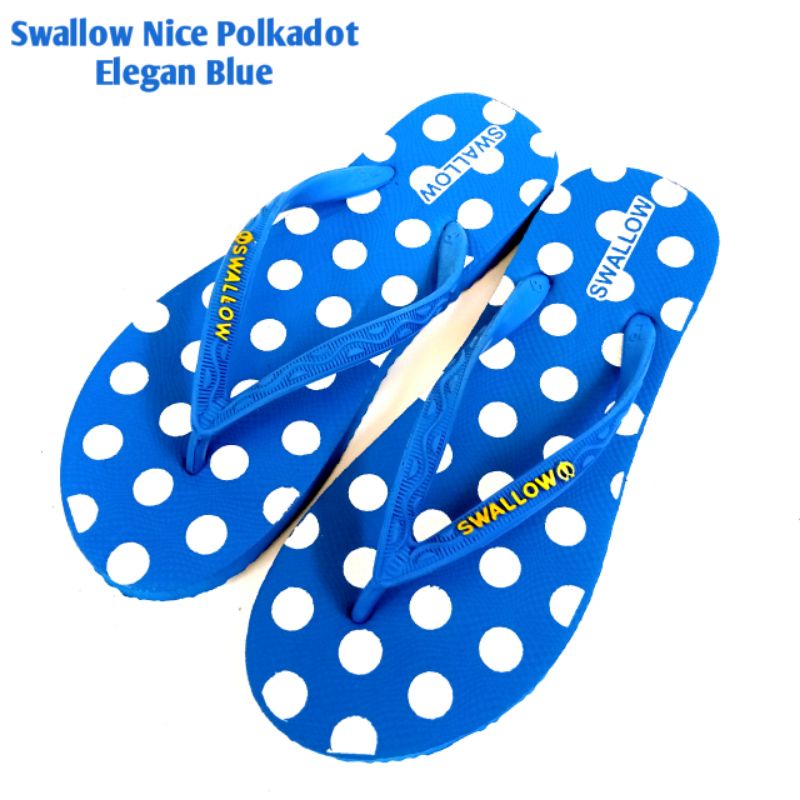 Sandal Jepit Swallow Wanita Original Nice Polkadot Elegan