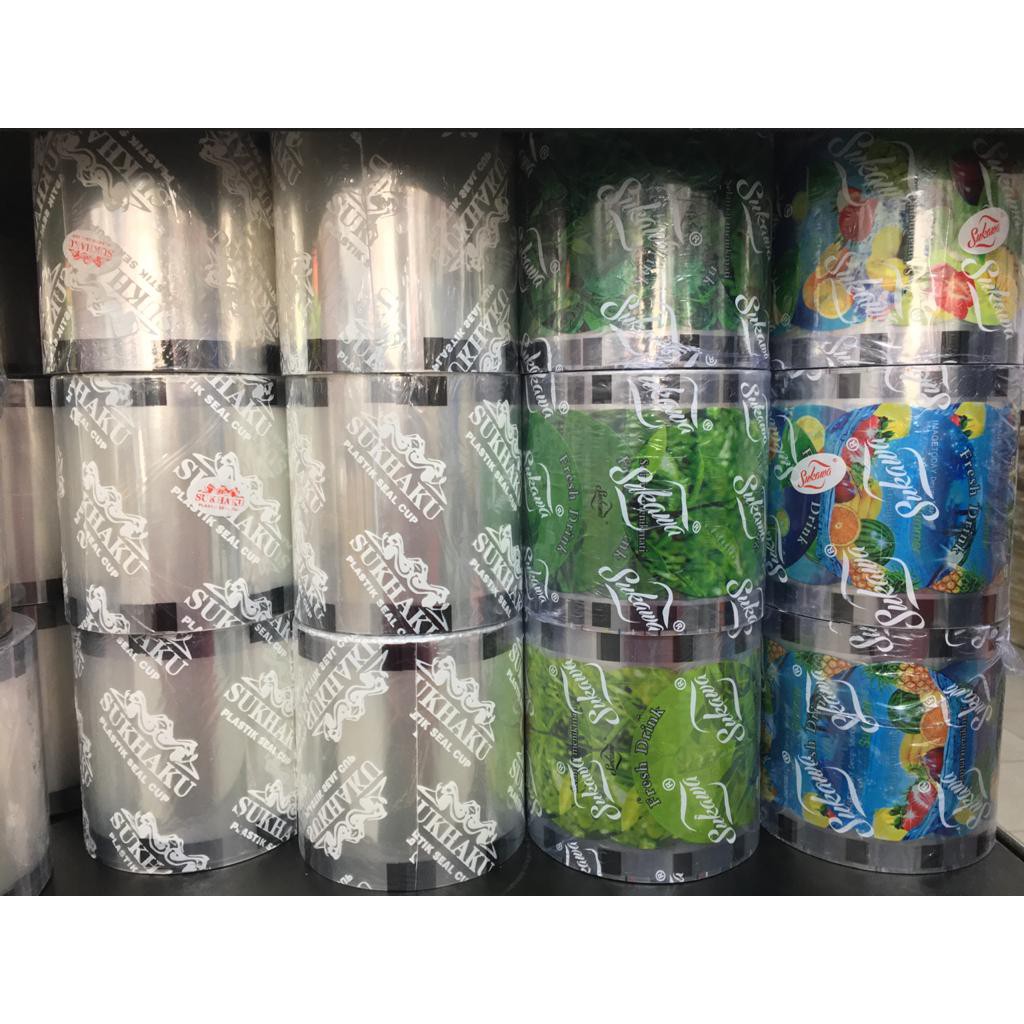 ( 1200 CUP ) SEAL CUP SUKAWA ISI 1200 POLOS - SEAL CUP POLOS - SEAL PLASTIK FILM - PLASTIK SEAL CUP