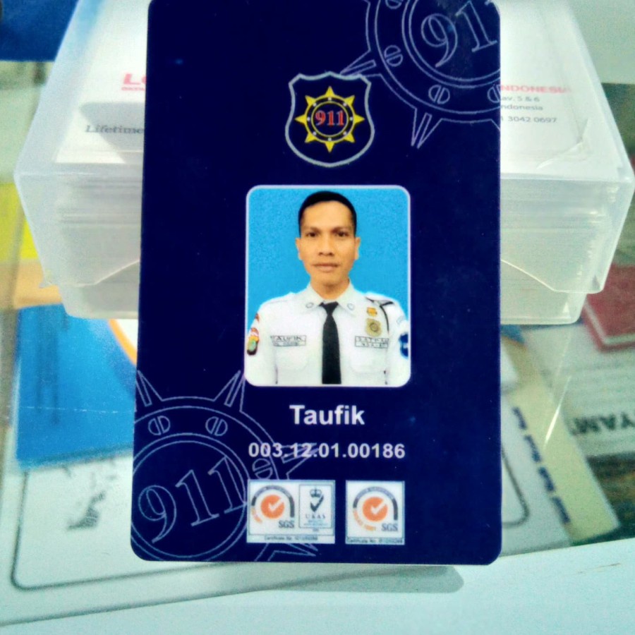 

ID CARD pvc PESERTA KARYAWAN DLL minimal 5pcs