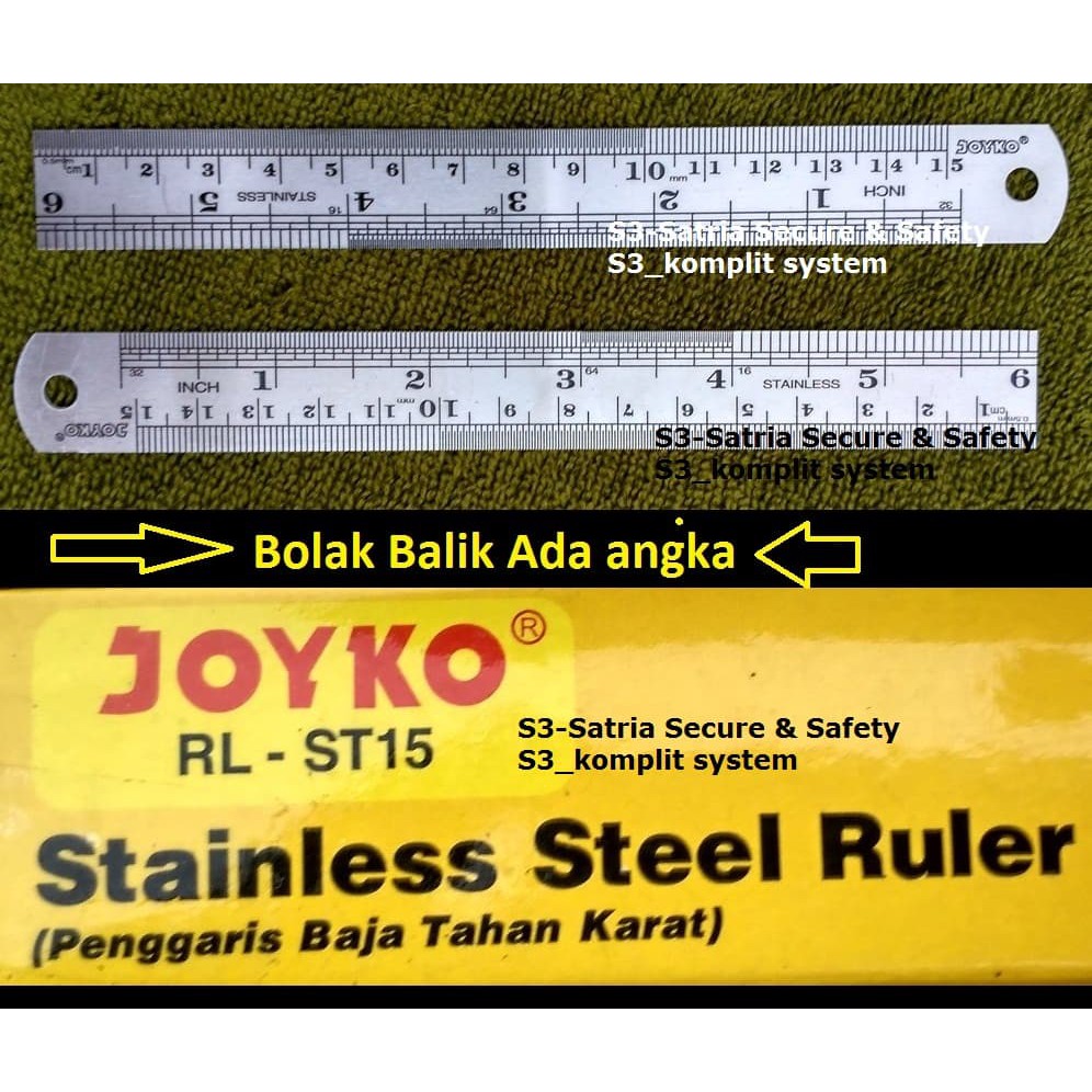 

PENGGARIS BESI 15 cm stainless Pengaris garisan 15cm garis Ruler