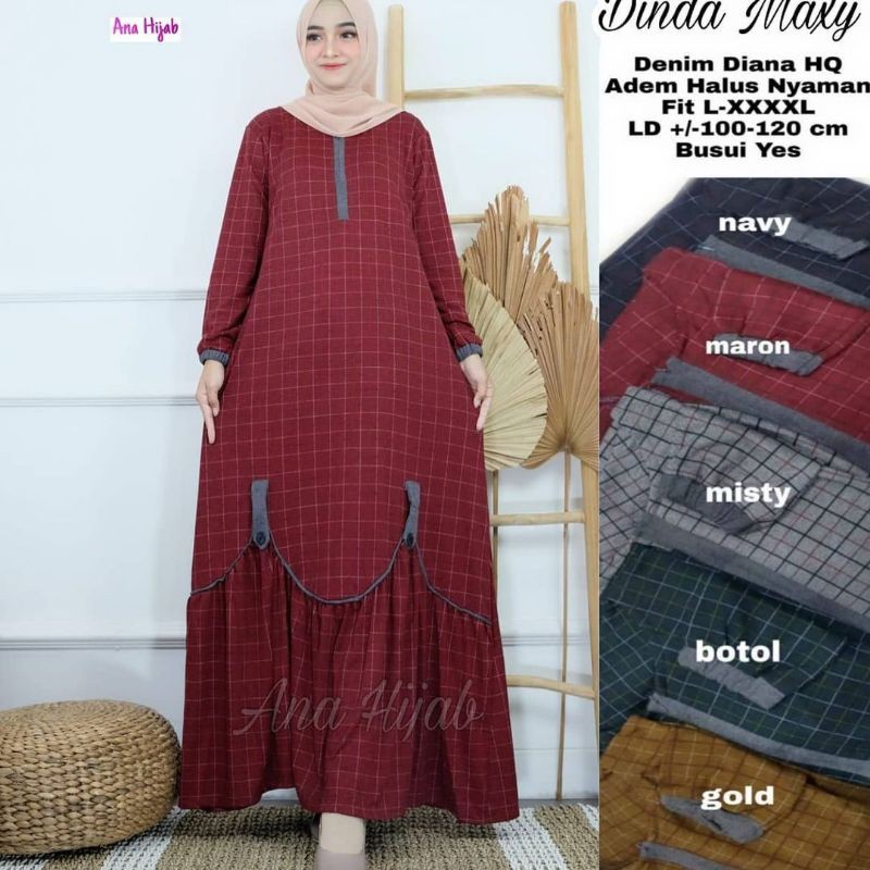 GAMIS JUMBO WARDA MAXY 6 CREZIA MAXY #3 DINDA MAXY BY ANA HIJAB MEGUMI BIGSIZE XXL XXXL XXXXL