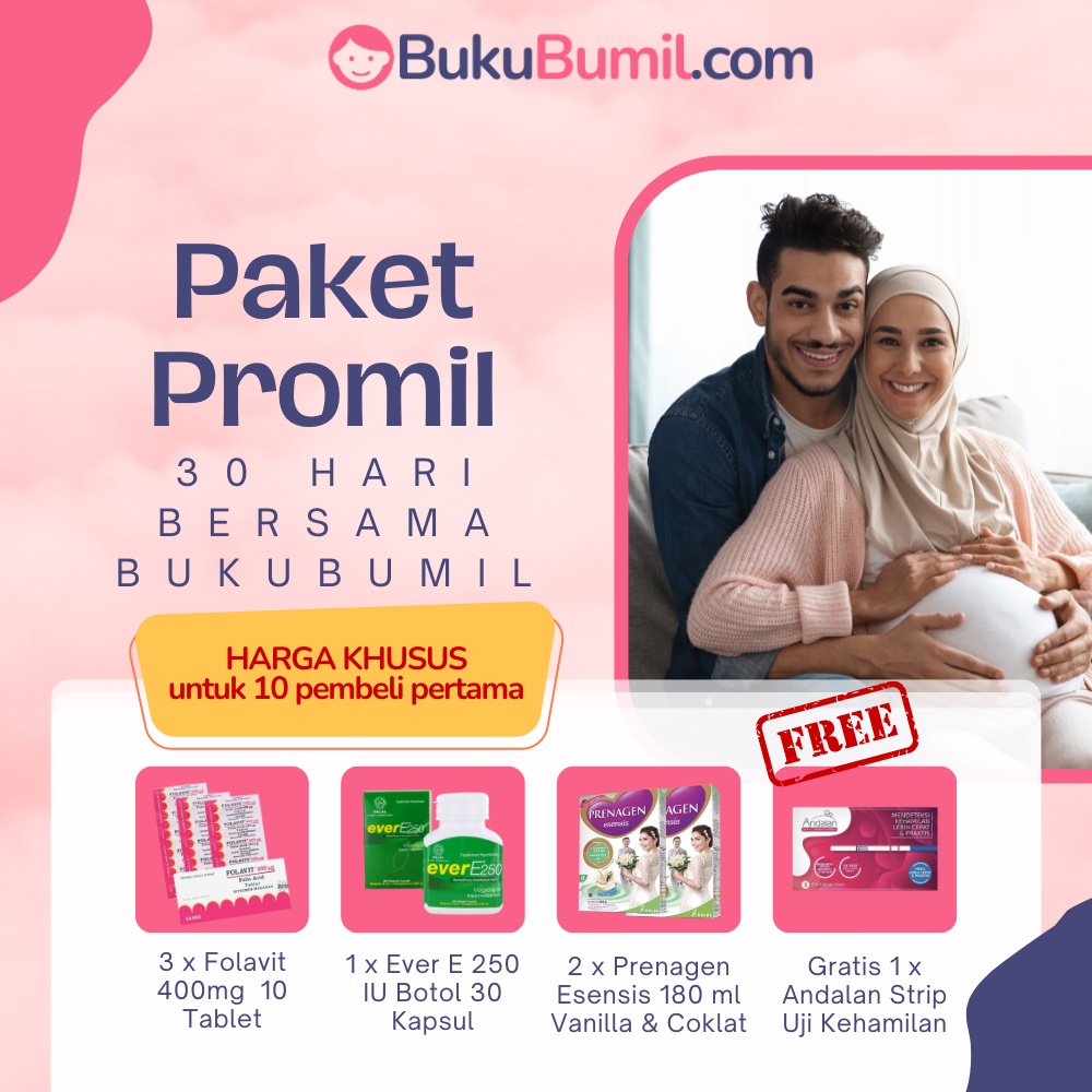 Paket Promil Suami Istri - Folavit, Ever E 250, Prenagen Esensis - Program Hamil - Folavit Promil - 