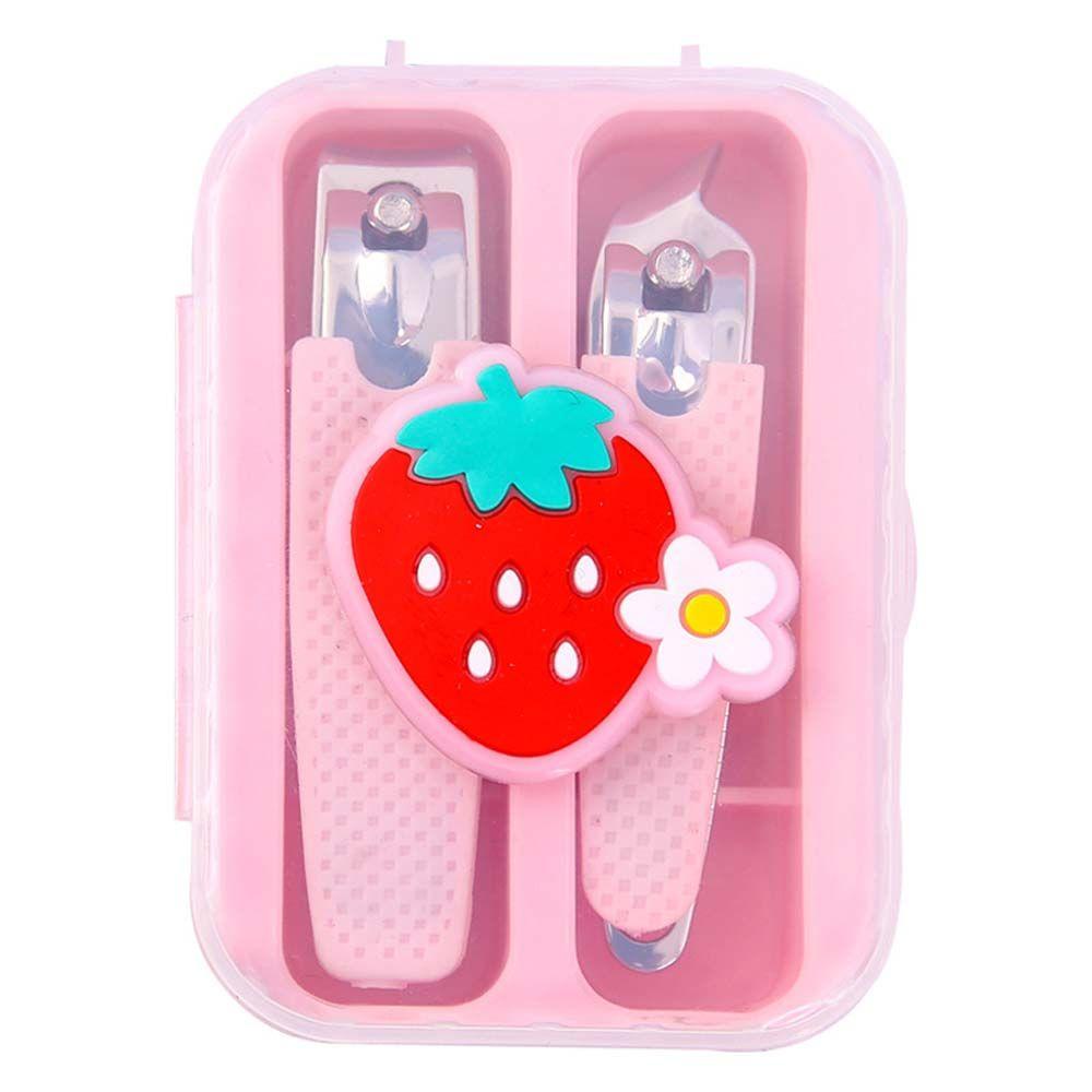 AUGUSTINA Gunting Kuku Kartun Agustina 2pcs /set Alat Pedicure Profesional Trimmer Beauty Manicure Tool Pemotong Kuku Plastik