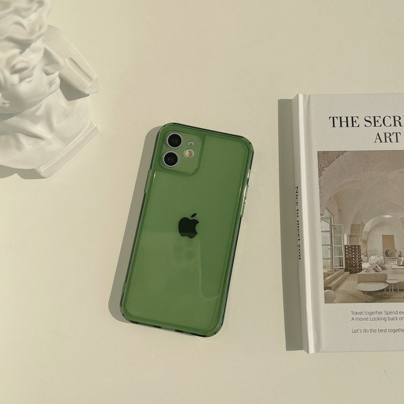 Soft case Silikon TPU Desain Simpel Untuk iPhone 11 7P 12 Mini 11 Pro Max X Xr Xs Max 7 8 Plus Se 2020 12 Pro Max 12 Mini