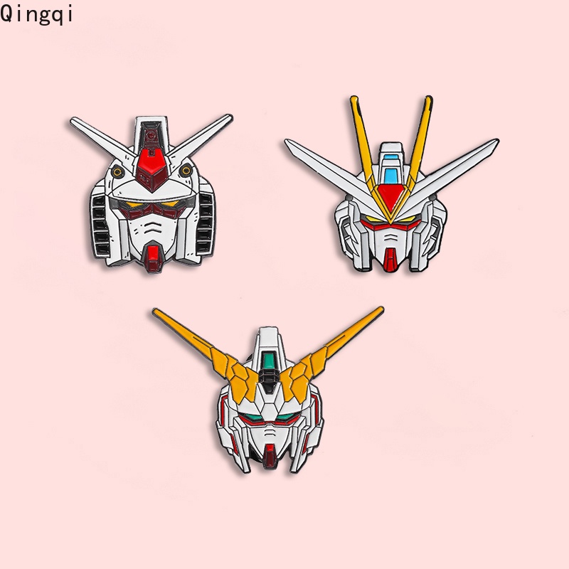 Bros Pin Enamel Desain Gundam Kadokawa Comics Tobia Arronax Bernadette Briett