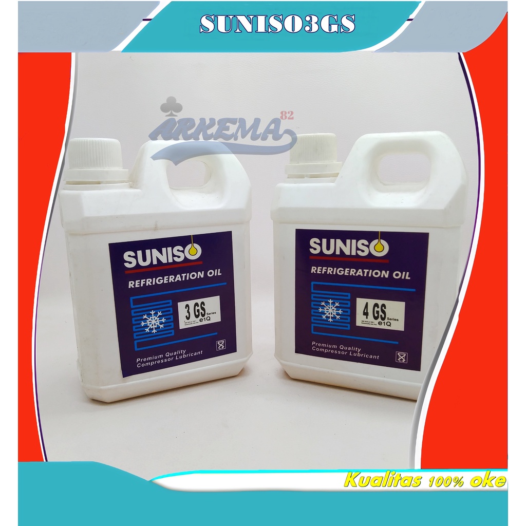 OIL SUNISO 3GS DAN 4 GS DERIGEN 1LITER KOMPRESSOR AC | OLI COMPRESSOR AC 1 LITER