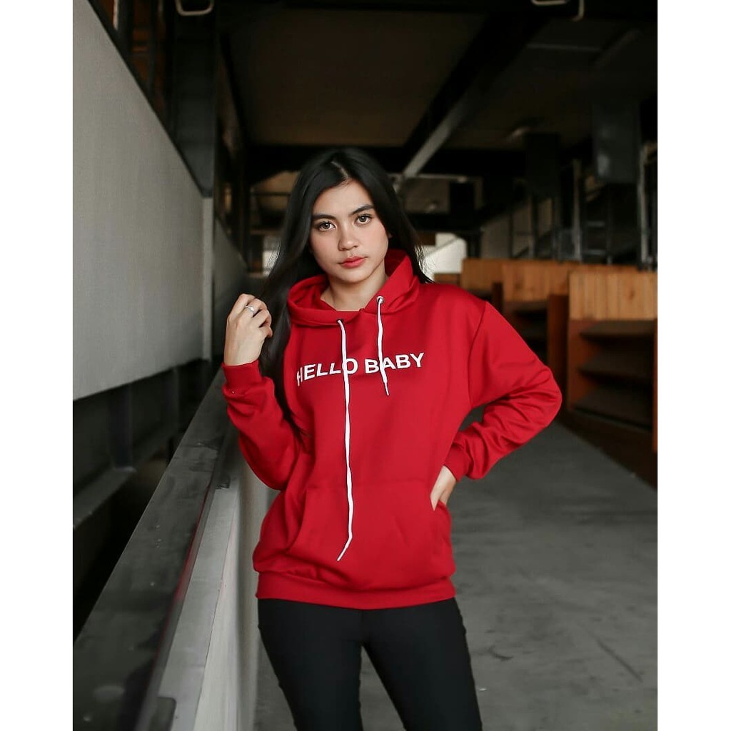 HELLO BABY HOODIE || HOODIE WANITA || HOODIE KEREN #HB