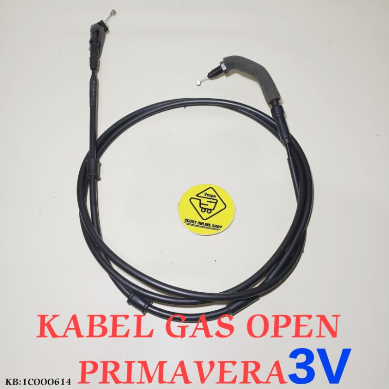 Kabel Gas Vespa Primavera 3V Open Original Piaggio