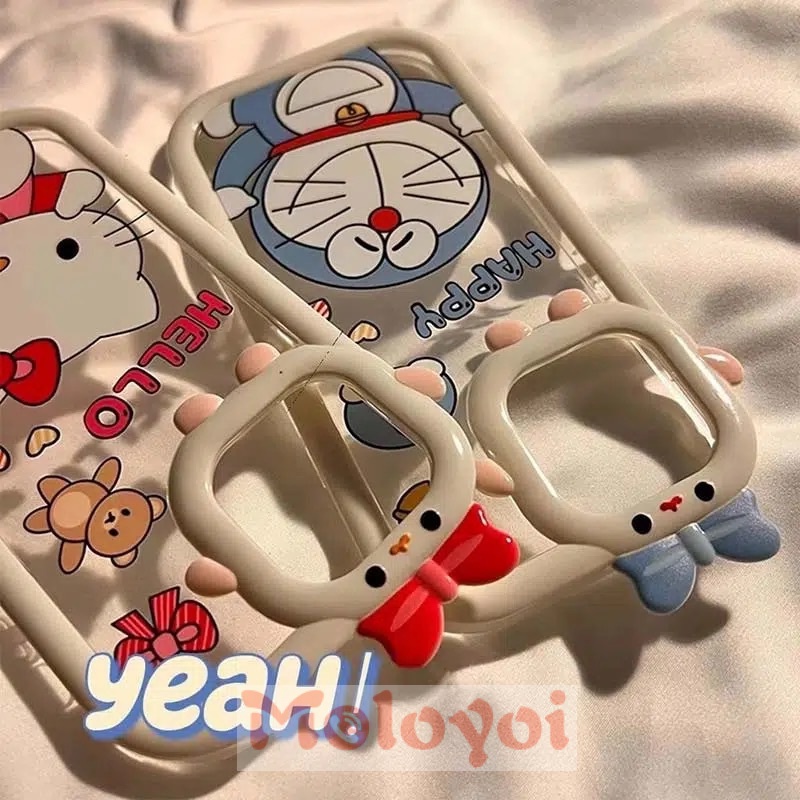 Soft Case Desain Kartun Hello Kitty Doraemon Monster Untuk IPhone 7 8 Plus 13 11 12 14 Pro MAX 14 Plus XR 6 6S X XS MAX SE 2020