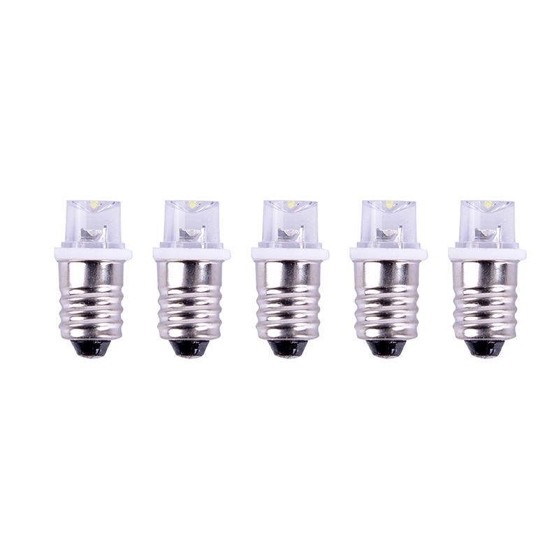 {LUCKID}5pcs/set E10 Led Bulb DC 3V 4.5V Instrument Bulb Indicator Bulb Flashlight Bulb
