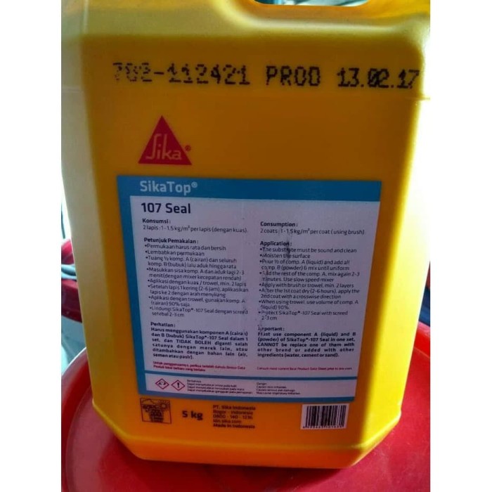 CAIRAN-nya SAJA 5 KG SIKA TOP Seal 107 SIKATOP Semen Mortar Anti Bocor