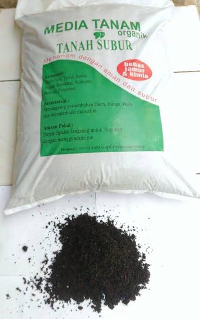 Media Tanam Tanah Subur Organik Berat -/+ 14-15kg Siap Pakai By Gojek/grab