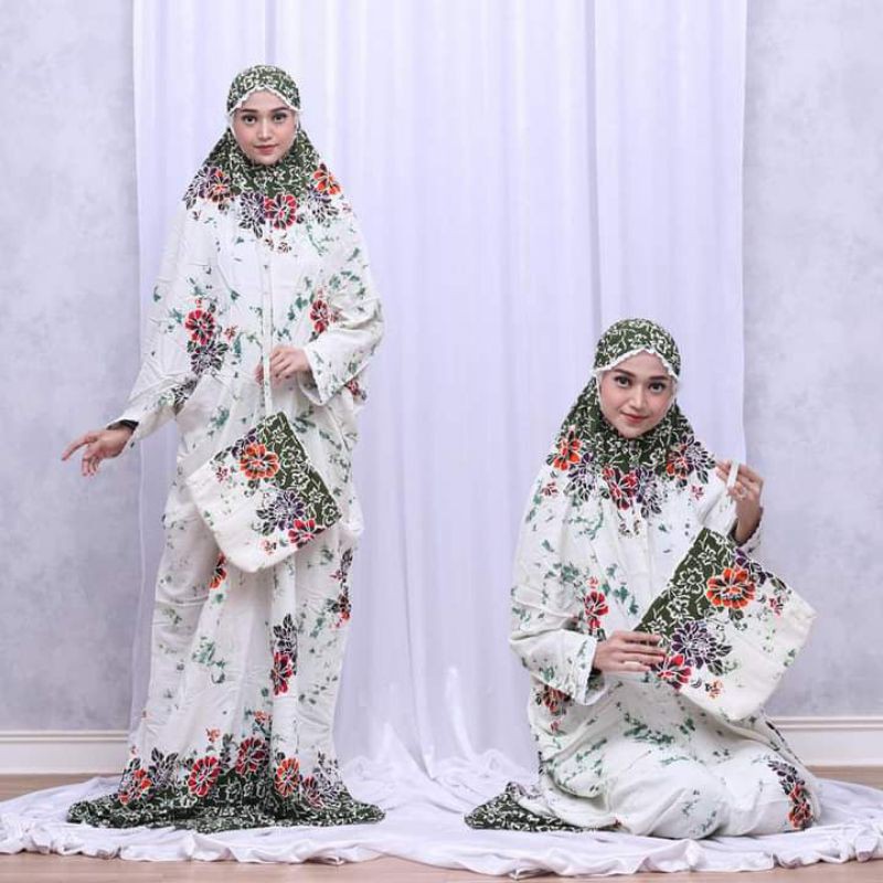 Mukena Lajur/Batik Mukena /Lajur Warna Campur