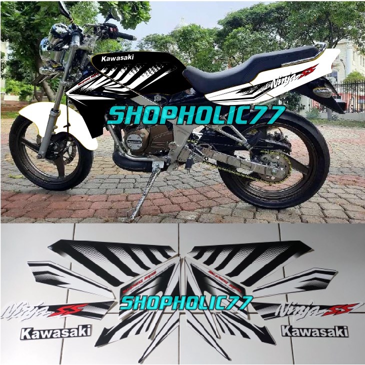 Striping Ninja Ss Zebra Putih 2014 Ninja Ss Putih Zebra Cuting Tahan Vernis Laminasi Glosy
