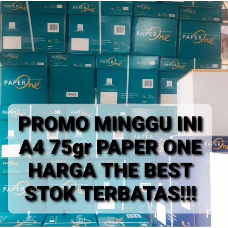 

Paper One A4 75 Gram/ Paper one A4 75 gr - 1 BOX