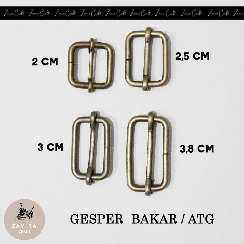 SRE / GESPER BAKAR / TEMBAGA, RING JALAN BAKAR / TEMBAGA / ATG