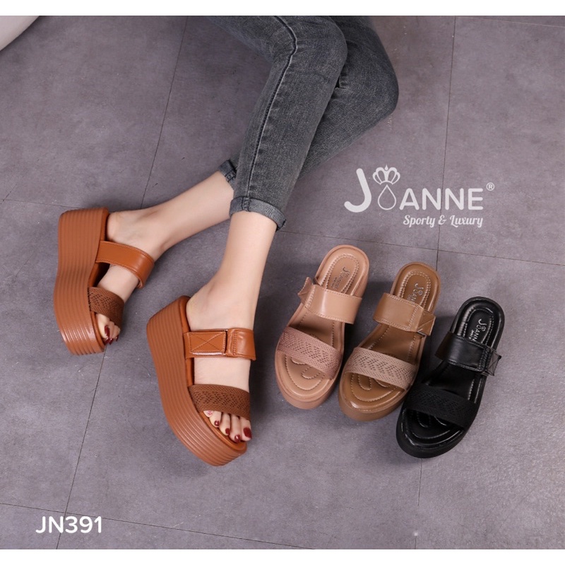 RESTOCK!! [ORIGINAL] JOANNE Wedges Sandals Sepatu Wanita #JN391