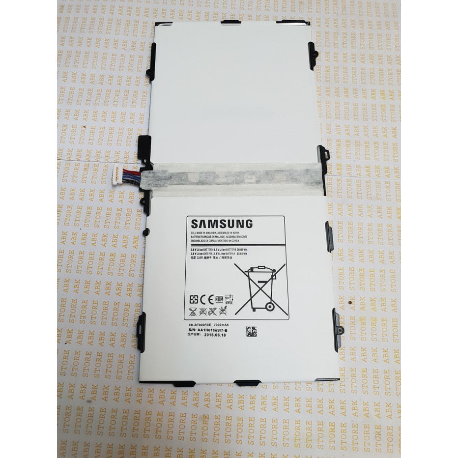 Batre Batere Battery Samsung Tab s T800 - Tab 10 in T805 Original 100%