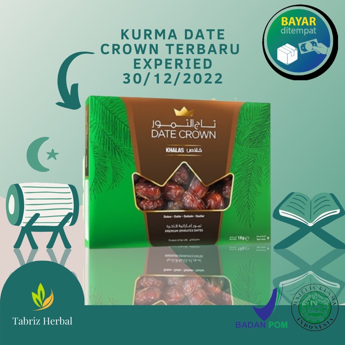 

Kurma Korma Date Crown Khalas 1kg Original 1 kg Original