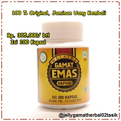 Walatra Gamat Kapsul - Gamat Emas Kapsul - Bentuk Baru Jelly Gamat - Bukan Jelly Gamat Gold G
