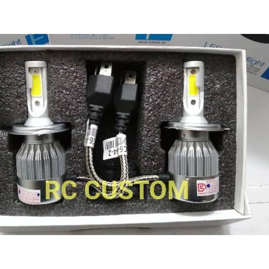 NDF⁑ SEPASANG Lampu utama headlamp led h4 36w 3800lumens super terang grade a headlight mobil sepasa