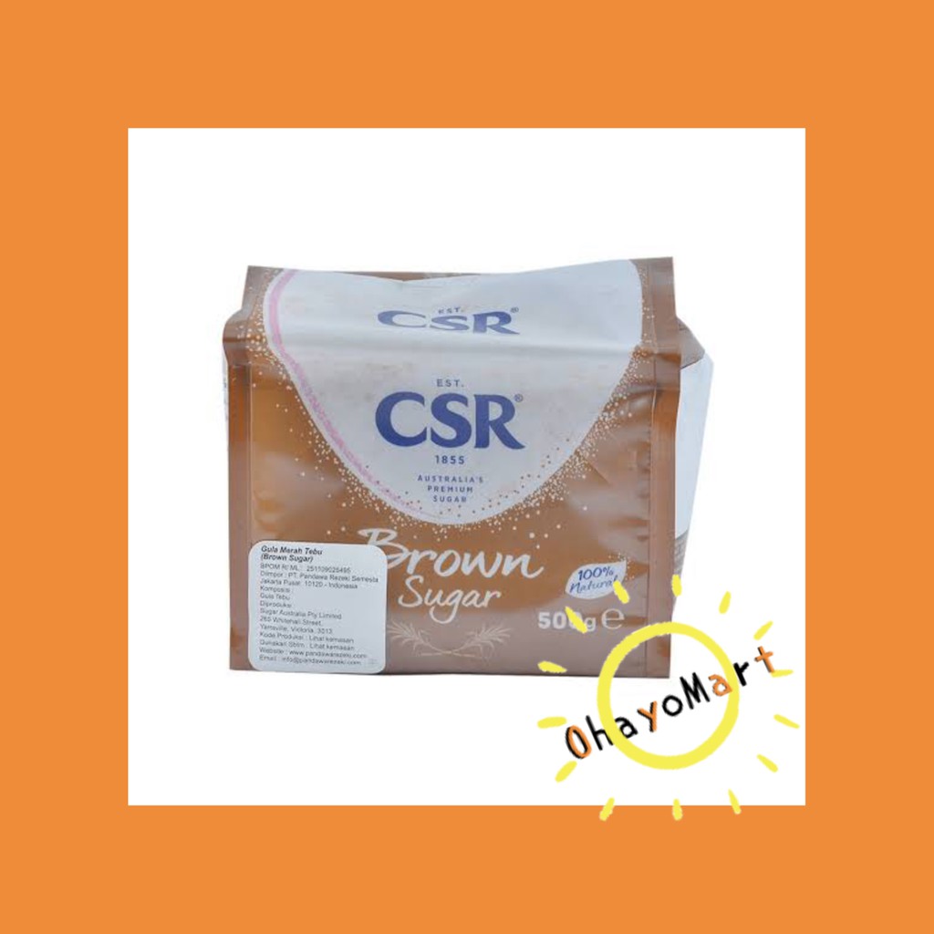 CSR Brown Sugar/ Premium Brown Sugar/ Gula merah 500g