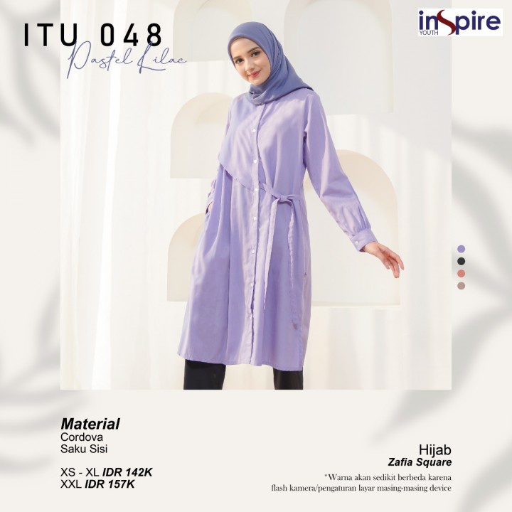 ORIGINAL TUNIK INSPIRE YOUTH ITU 048 48 ATASAN WANITA FASHION MUSLIM