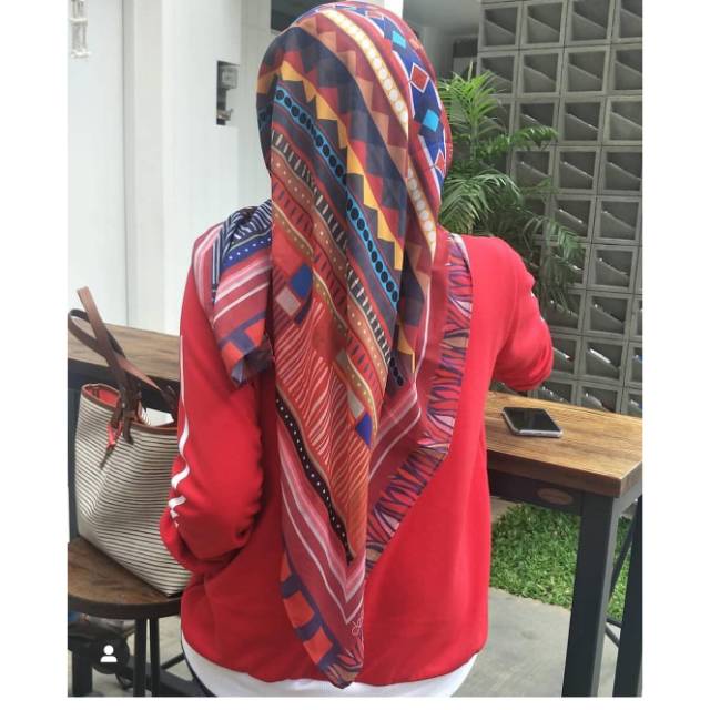 deenay scarves original verde red