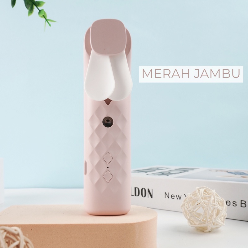 Kipas Angin Mini Portable Nano Spray 2 in 1 Usb Cas Genggam Bisa Di Isi Air Kipas Hydrating Multifungsi Handheld Nano Spray Fan